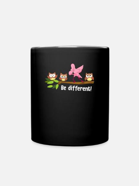 Be Different Flamingo Be You Autism Flamingo - Tasse einfarbig - Schwarz