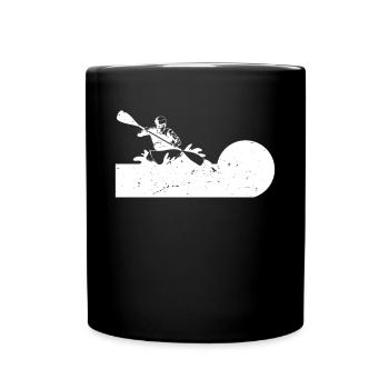 Vintage Retro Kayak Kayak Shirt Gift - Full Colour Mug - black - Front