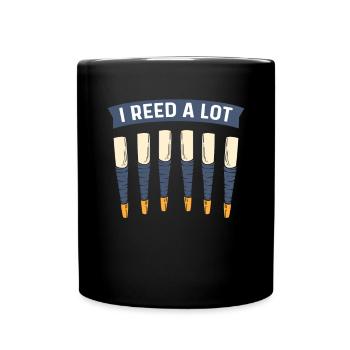 Ich Reed Viel. Schottland Stolz Dudelsackpfeifer - Tasse einfarbig - Schwarz - Vorne