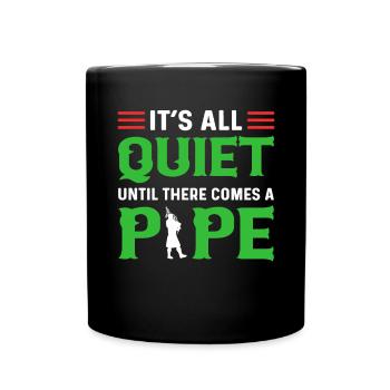Tout est calme jusqu’au coup de sifflet. - Mug uni - noir - Devant