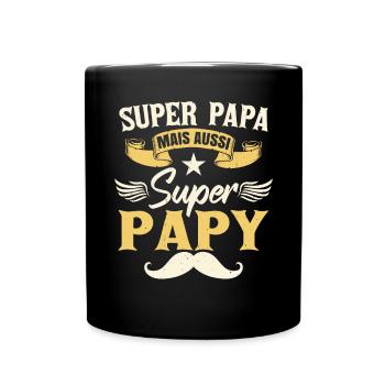 Papa Papy Grand-Père - Mug uni - noir - Devant