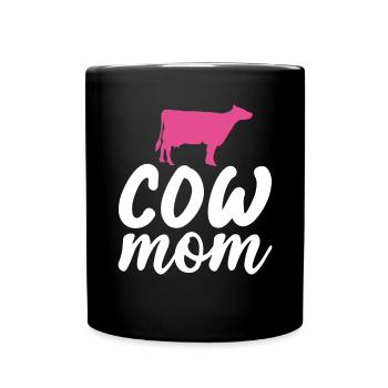 Cow Gift Cow Lover Farmer Gift - Full Colour Mug - black - Front