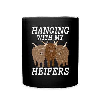 Cow Gift Cow Lover Farmer Gift - Full Colour Mug - black - Front