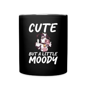 Cow Gift Cow Lover Farmer Gift - Full Colour Mug - black - Front