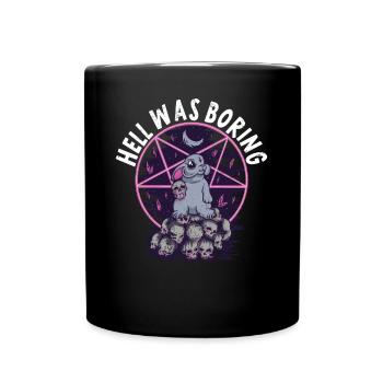 Satan Beelzebub Devil Gothic Pentagram Mystical - Full Colour Mug - black - Front