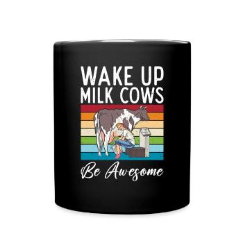 Cow Gift Cow Lover Farmer Gift - Mug uni - noir - Devant