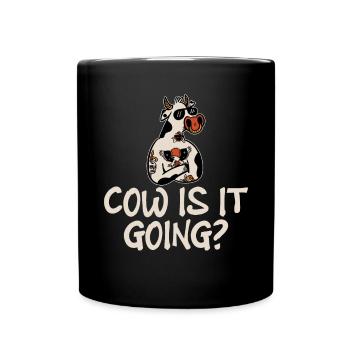 Cow Gift Cow Lover Farmer Gift - Full Colour Mug - black - Front