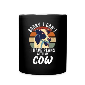 Cow Gift Cow Lover Farmer Gift - Mug uni - noir - Devant