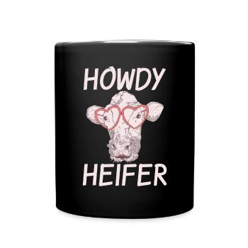 Kuh Geschenk Kuhliebhaber Bauern Geschenk - Tasse einfarbig - Schwarz - Vorne