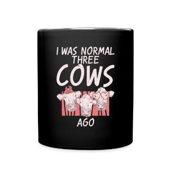 Cow Gift Cow Lover Farmer Gift - Full Colour Mug - black - Front