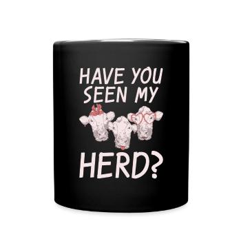 Cow Gift Cow Lover Farmer Gift - Mug uni - noir - Devant
