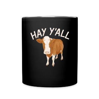 Cow Gift Cow Lover Farmer Gift - Mug uni - noir - Devant
