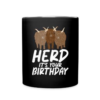 Cow Gift Cow Lover Farmer Gift - Full Colour Mug - black - Front