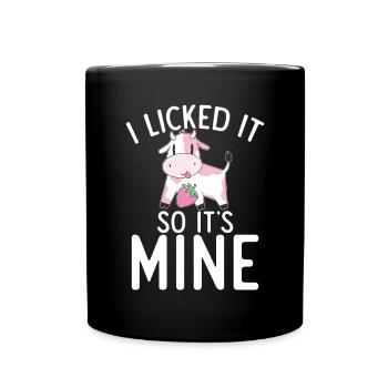 Cow Gift Cow Lover Farmer Gift - Full Colour Mug - black - Front
