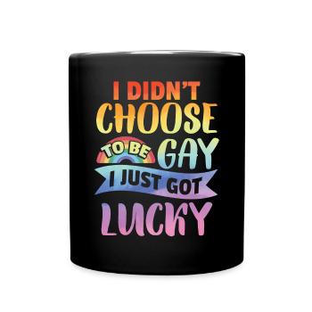 Ich habe mir nicht ausgesucht, schwul zu sein | LGBTQ - Tasse einfarbig - Schwarz - Vorne