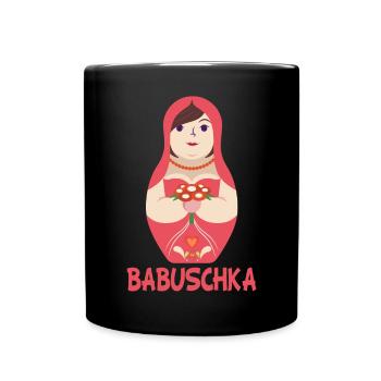 Matryoschka Puppe Babuschka Russen Geschenk - Tasse einfarbig - Schwarz - Vorne