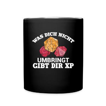 DM Fantasy Rollenspieler Brettspiel Pen and Paper - Tasse einfarbig - Schwarz - Vorne