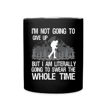 Wanderer Naturliebe Wandern Wandern Natur - Tasse einfarbig - Schwarz - Vorne