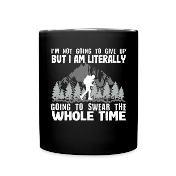 Wanderer Naturliebe Wandern Wandern Natur - Tasse einfarbig - Schwarz - Vorne