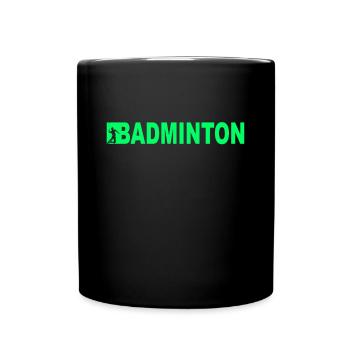 Badminton - Full Colour Mug - black - Front