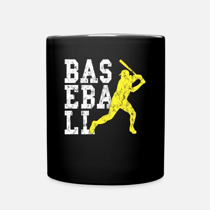 Baseball - Tasse einfarbig - Schwarz