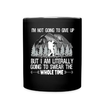 Wanderer Naturliebe Wandern Wandern Natur - Tasse einfarbig - Schwarz - Vorne