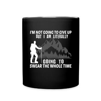 Wanderer Naturliebe Wandern Wandern Natur - Tasse einfarbig - Schwarz - Vorne