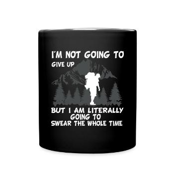 Wanderer Naturliebe Wandern Wandern Natur - Tasse einfarbig - Schwarz - Vorne