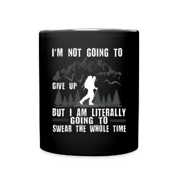 Wanderer Naturliebe Wandern Wandern Natur - Tasse einfarbig - Schwarz - Vorne