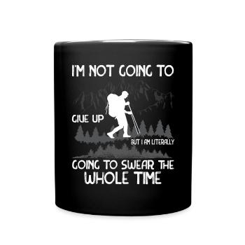 Wanderer Naturliebe Wandern Wandern Natur - Tasse einfarbig - Schwarz - Vorne