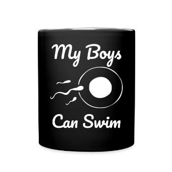Pregnancy proclamation: My Boys - Full Colour Mug - black - Front