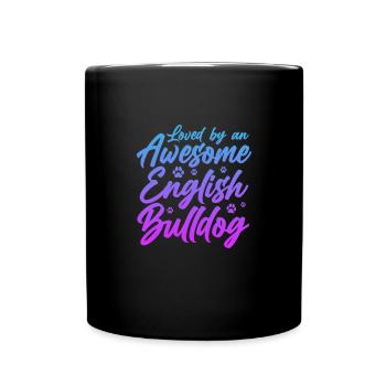 Bouledogue anglais Chien bouledogue anglais Cadeau - Mug uni - noir - Devant