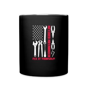 Retirement USA Pension Retiree Pension Gift - Full Colour Mug - black - Front