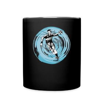 Handballspieler Handball-Ball Handballer Vintage - Tasse einfarbig - Schwarz - Vorne