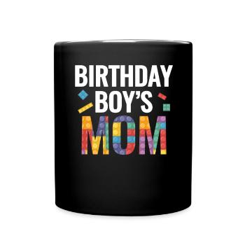 Mère du garçon d’anniversaire Bauklötze - Mug uni - noir - Devant