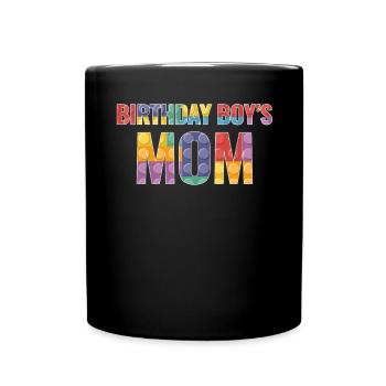 Mère du garçon d’anniversaire Bauklötze - Mug uni - noir - Devant