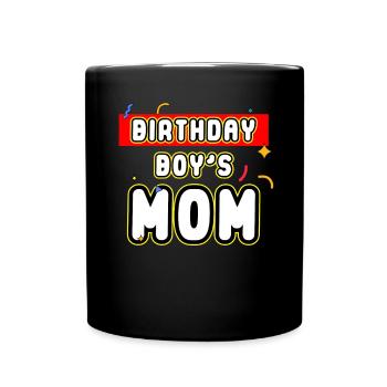 Mère du garçon d’anniversaire Bauklötze - Mug uni - noir - Devant
