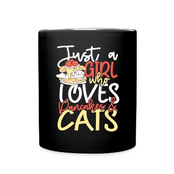 Girls Pancakes - Full Colour Mug - black - Front