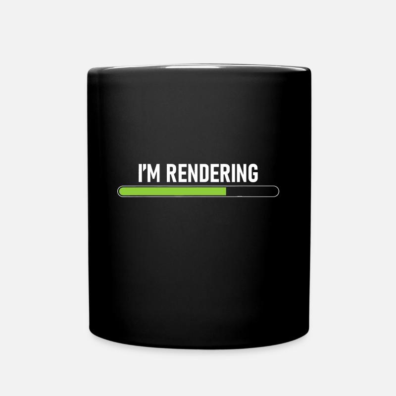 Je rends - Video Editor Montage Filmmaker Vid - Mug uni - noir