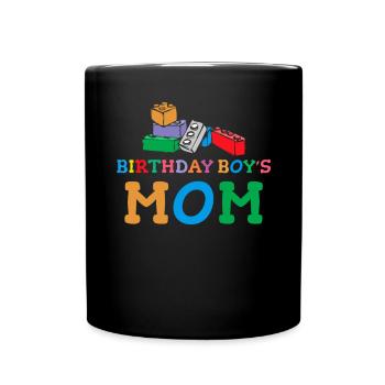 Mère du garçon d’anniversaire Bauklötze - Mug uni - noir - Devant