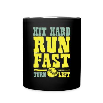 Beat hard - Full Colour Mug - black - Front