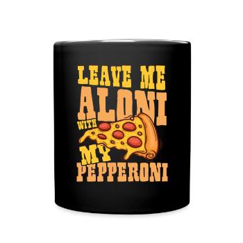 Lass mich alleine - Tasse einfarbig - Schwarz - Vorne