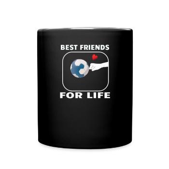 Accessoires de handball motif handball - Mug uni - noir - Devant