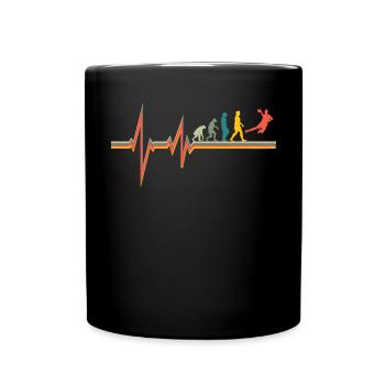 Accessoires de handball motif handball - Mug uni - noir - Devant