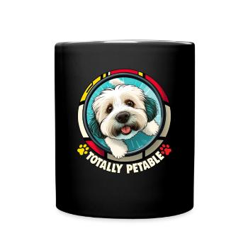 Hunde Spruch Havaneser Design für Hundeliebhaber - Tasse einfarbig - Schwarz - Vorne