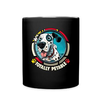 Dog saying Dalmatian design for dog lovers - Full Colour Mug - black - Front