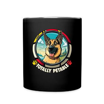 Hunde Deutscher Schäfer Hundeliebhaber - Tasse einfarbig - Schwarz - Vorne