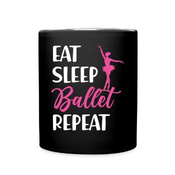 Ballet Dancer Dance Girl Ballerina - Tasse einfarbig - Schwarz - Vorne