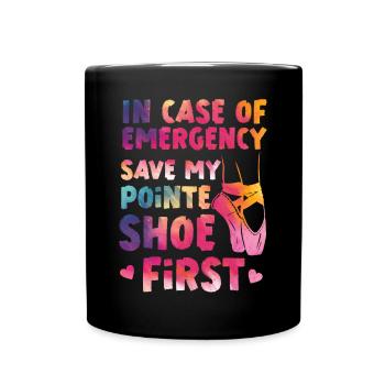 Ballet Dancer Dance Girl Ballerina - Tasse einfarbig - Schwarz - Vorne