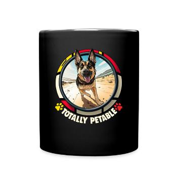 Hunde Deutscher Schäfer Hundeliebhaber - Tasse einfarbig - Schwarz - Vorne